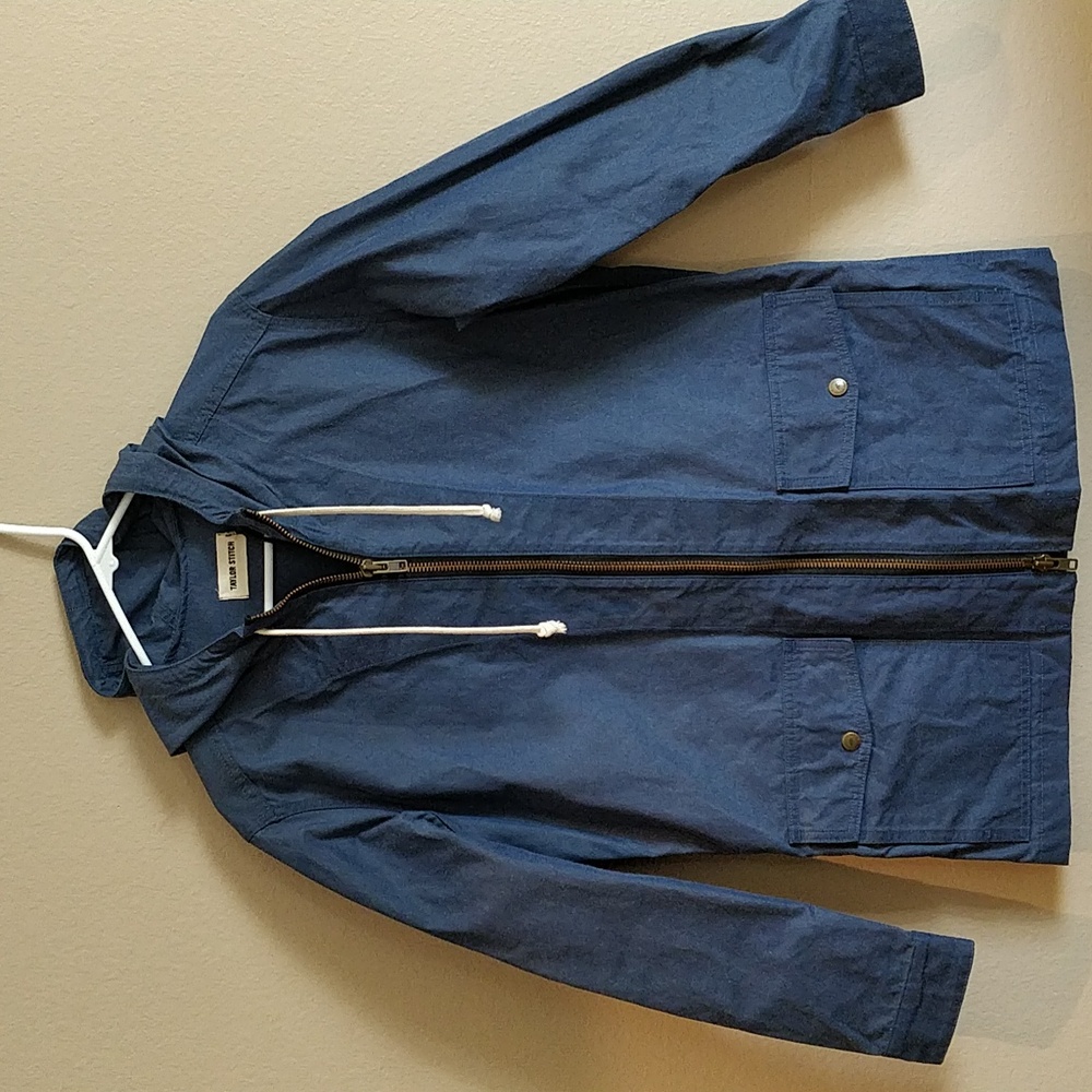 Taylor Stitch The Lighthouse Jacket Waxed Indigo Chambray Made in USA SizeS NWT